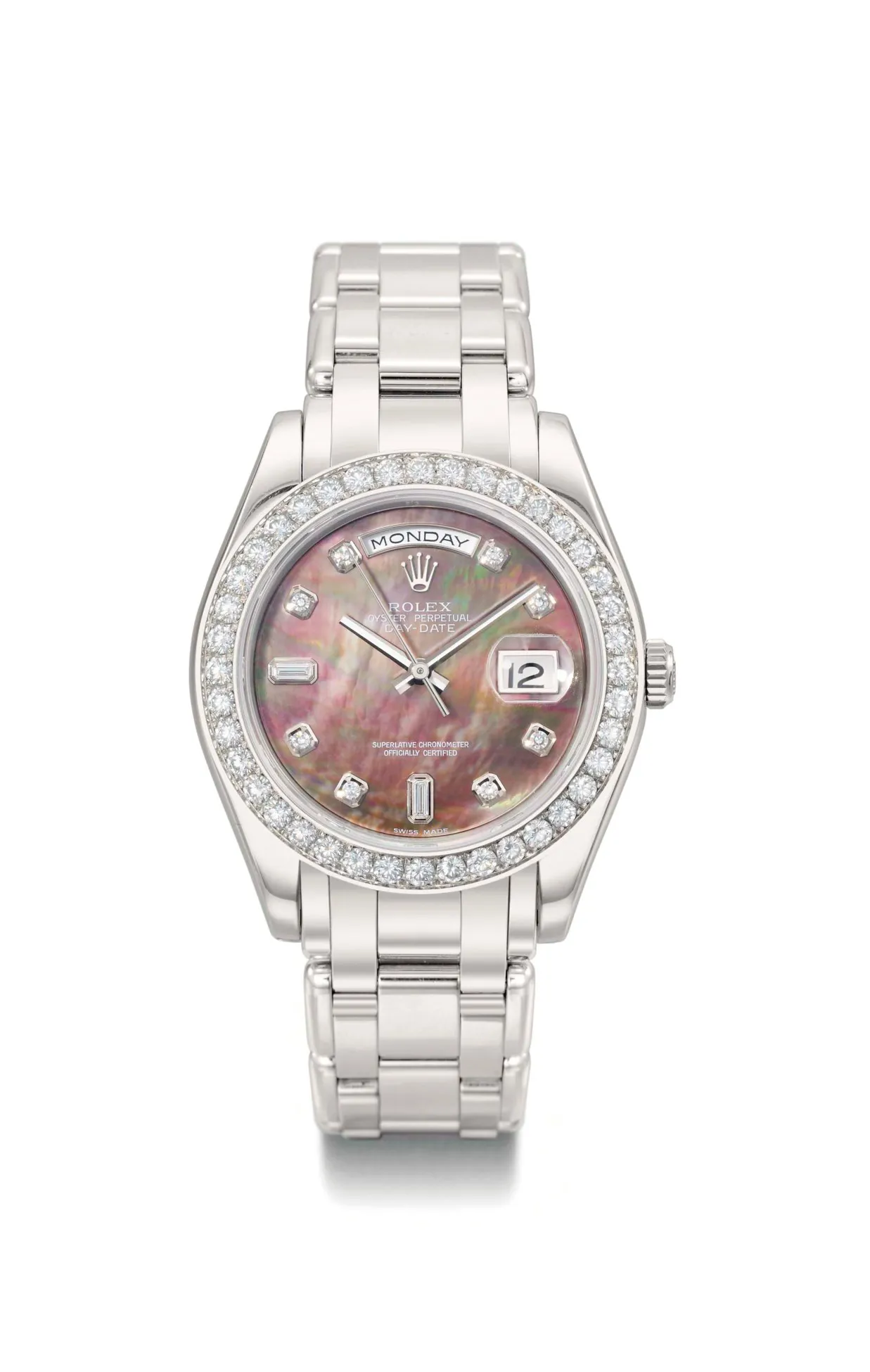 Rolex Day-Date 18946 39mm Platinum Mother-of-pearl