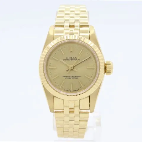 Rolex Oyster Perpetual 26 67198 26mm Yellow gold Gold