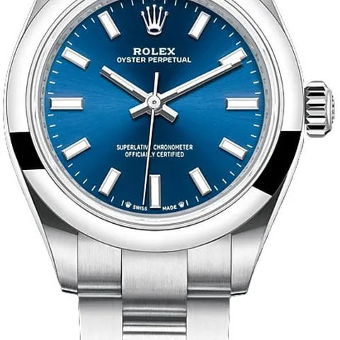 Rolex Oyster Perpetual 28 276200 28mm Steel Blue