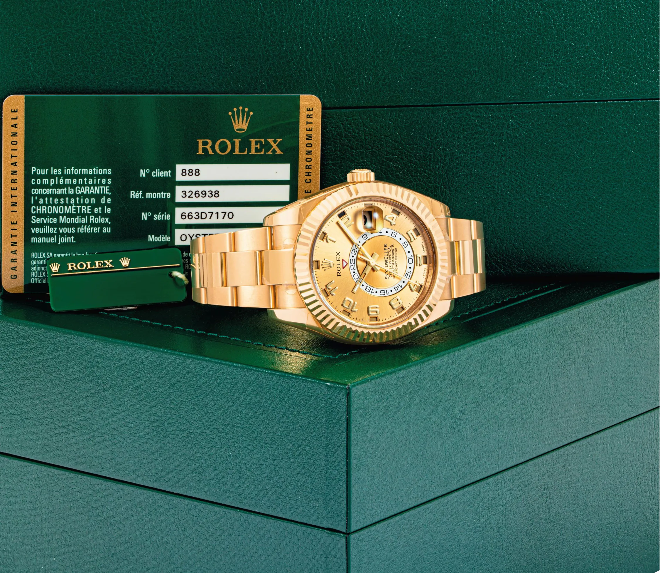 Rolex Sky-Dweller 326938 42mm 18k gold 18K gold