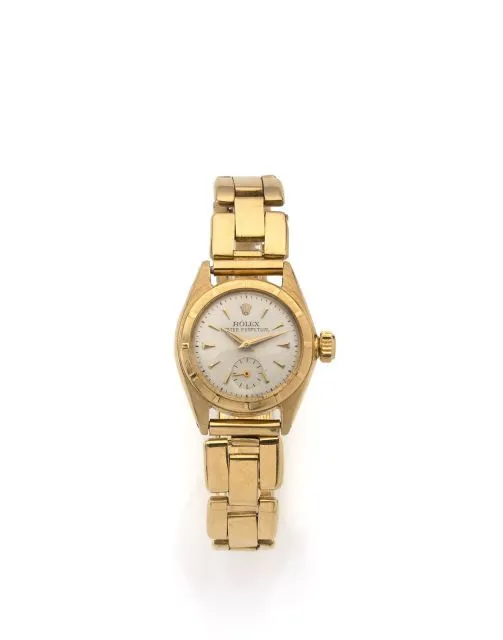 Rolex Oyster Perpetual 5003 24mm Yellow gold Silver