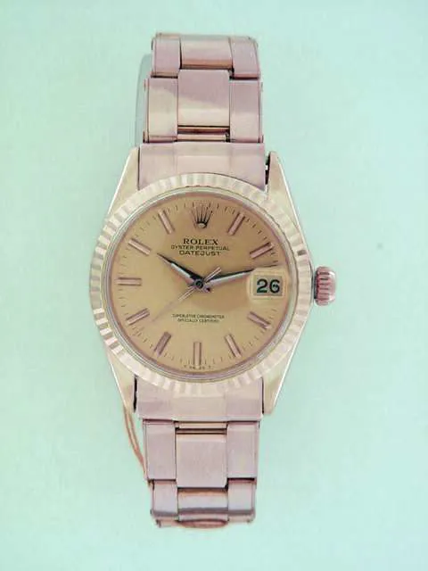 Rolex Datejust 6627 30mm Yellow gold Champagne