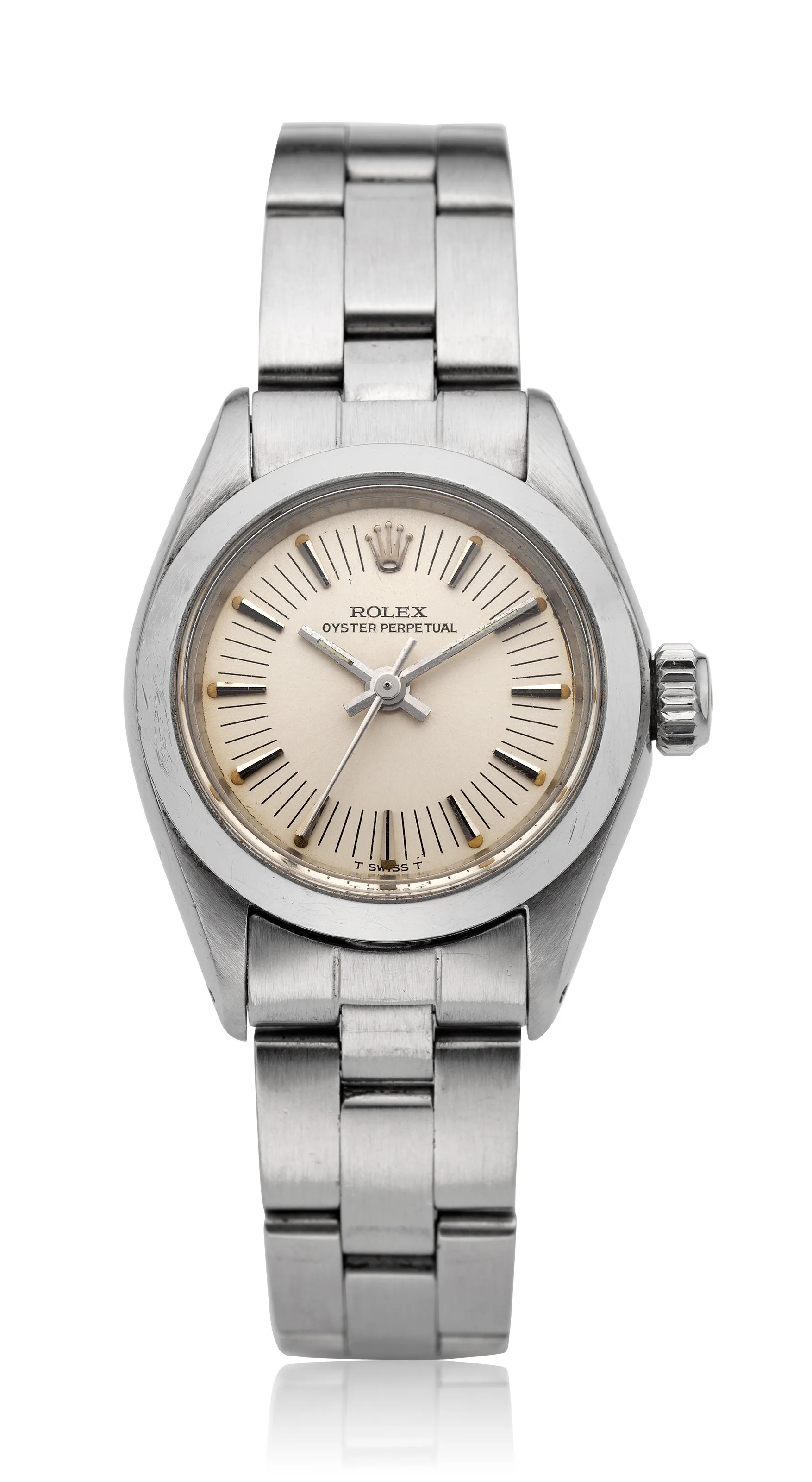 Rolex Oyster Perpetual 26 6718 25mm Stainless steel Silvered