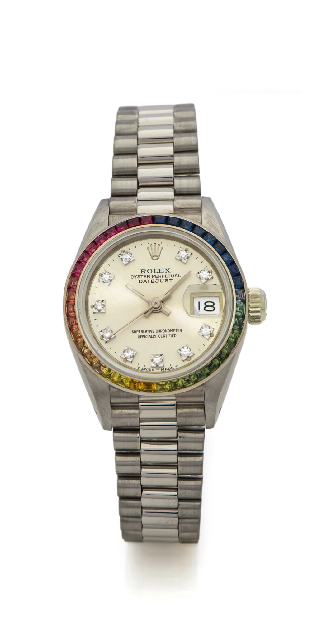 Rolex Datejust 69119 White gold Silver