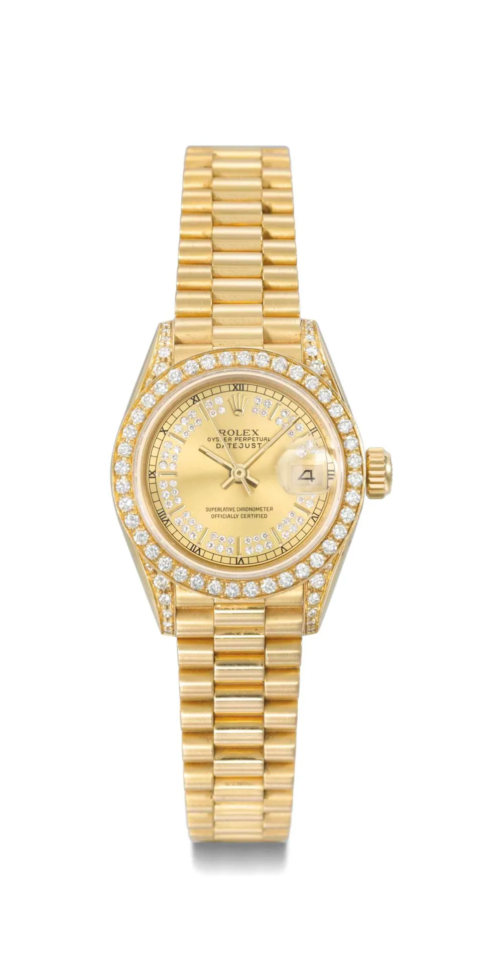 Rolex Lady-Datejust 69158 65mm Yellow gold Brushed gold