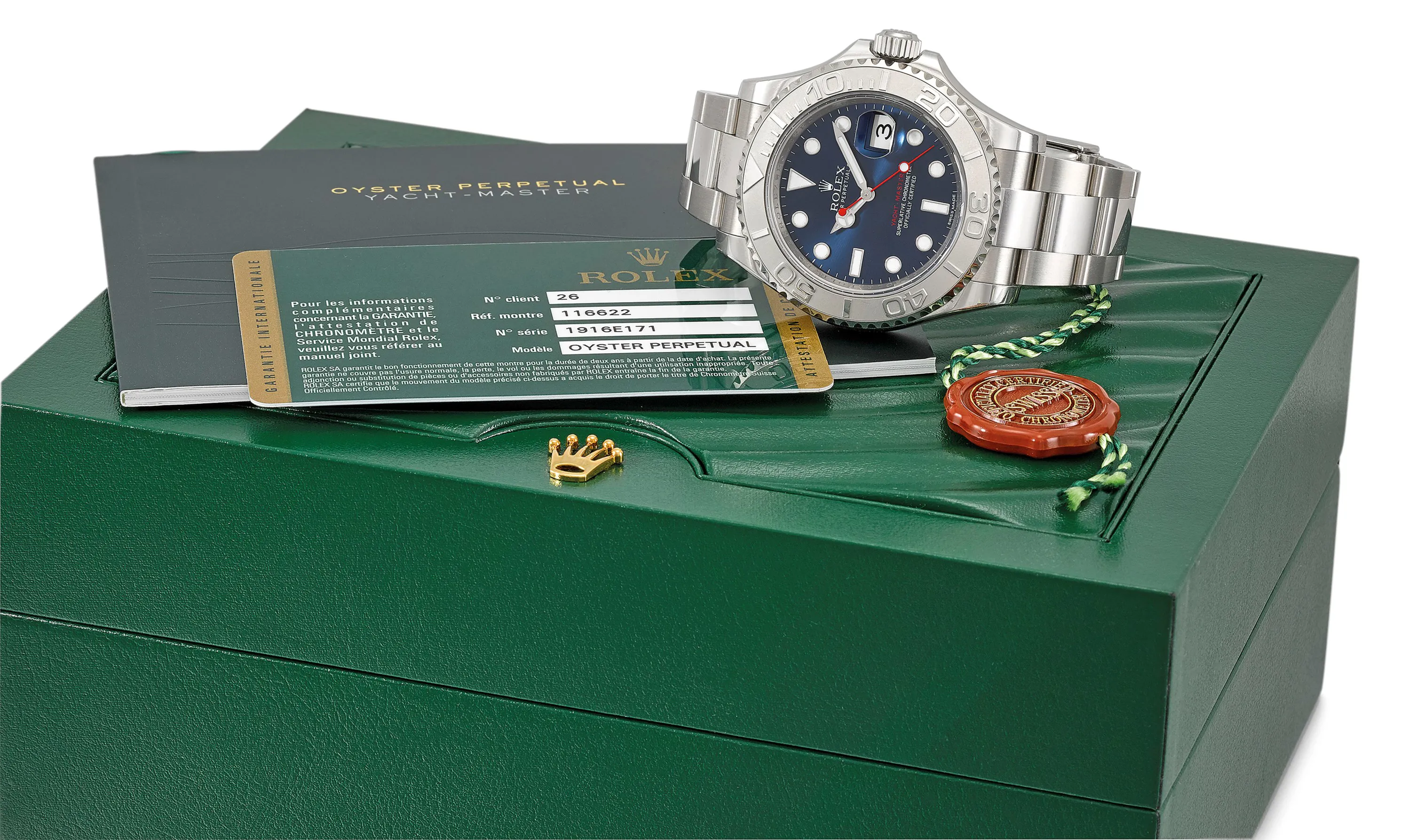 Rolex Yacht-Master 116622 40mm Stainless steel Blue