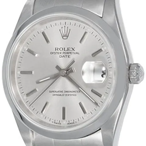 Rolex Oyster Perpetual Date 15200 34mm Steel Silver