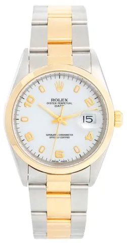 Rolex Oyster Perpetual Date 15203 34mm Stainless steel White