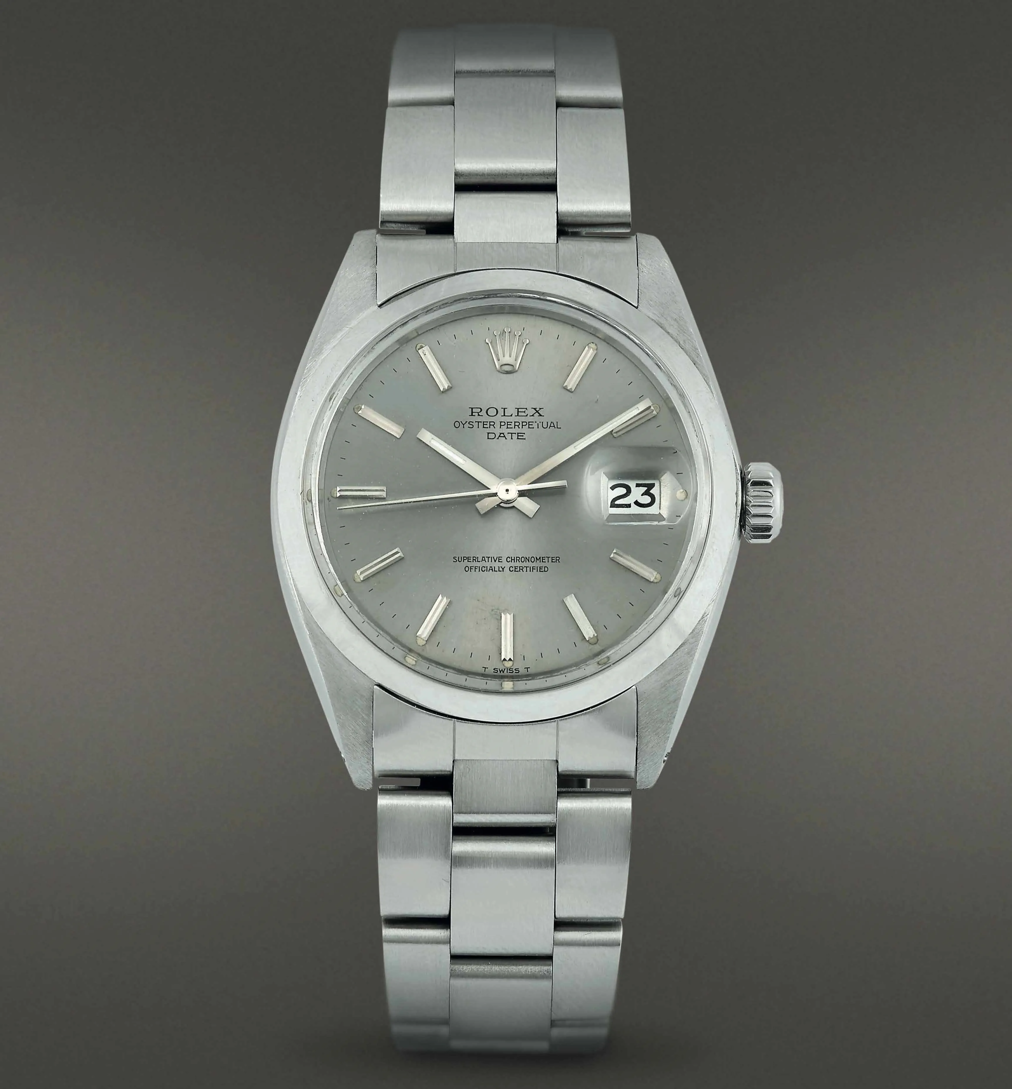 Rolex Oyster Perpetual Lady Date 1500 35mm Stainless steel Gray