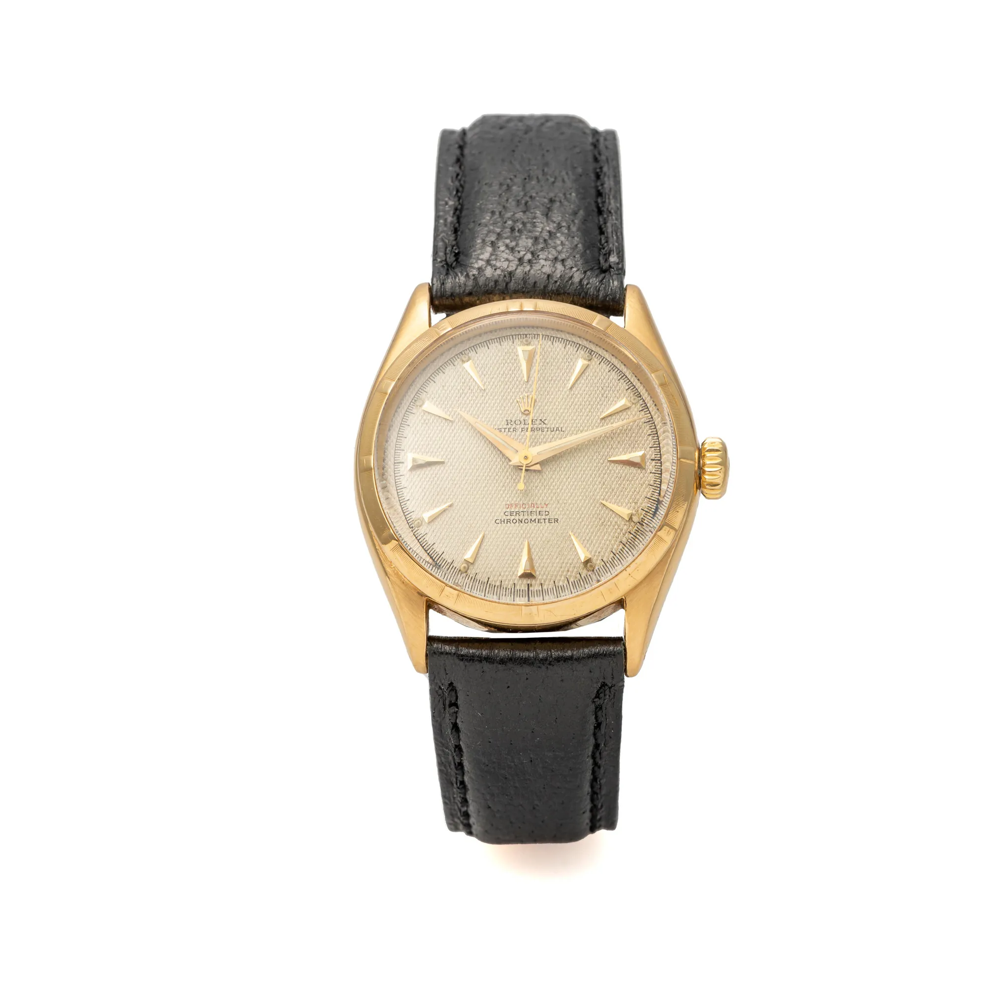 Rolex Oyster Perpetual 6285 34mm Yellow gold Champagne