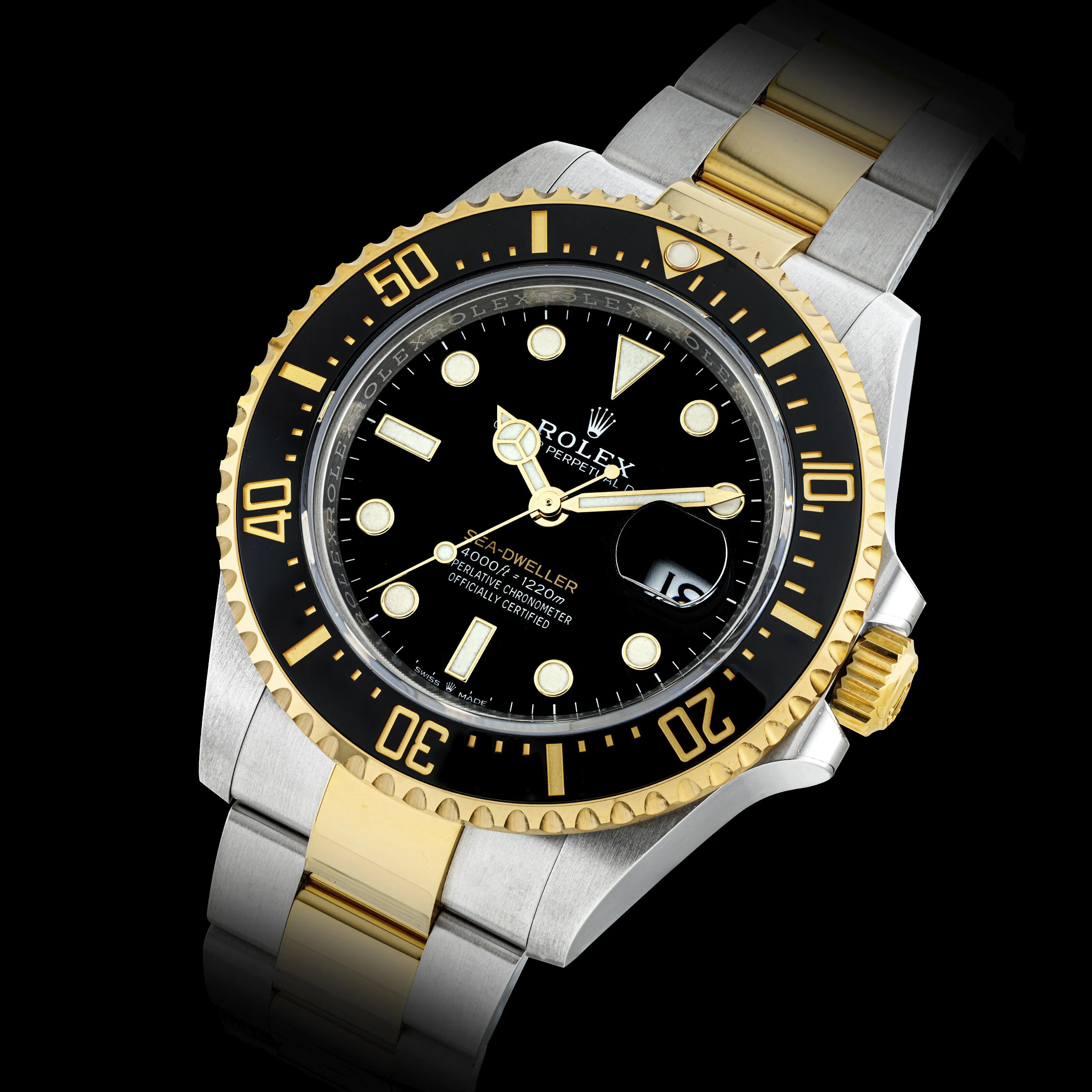 Rolex Sea-Dweller 126603 43mm Rose gold and Stainless steel Black