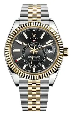 Rolex Sky-Dweller 326933 42mm Gold/steel Black