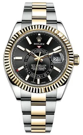 Rolex Sky-Dweller 326933 42mm Gold/steel Black