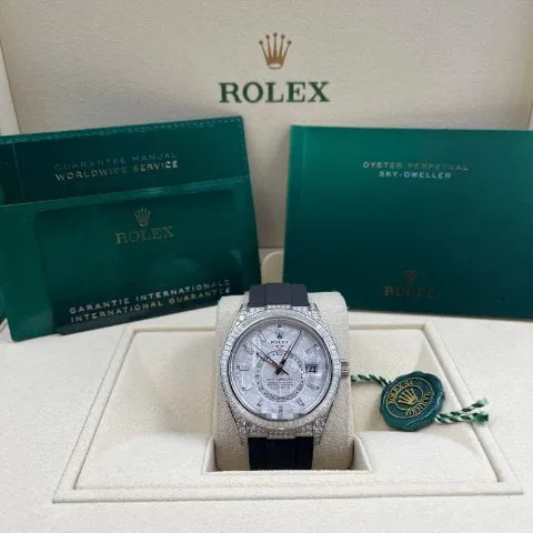 Rolex Sky-Dweller 326259TBR 42mm White gold Silver