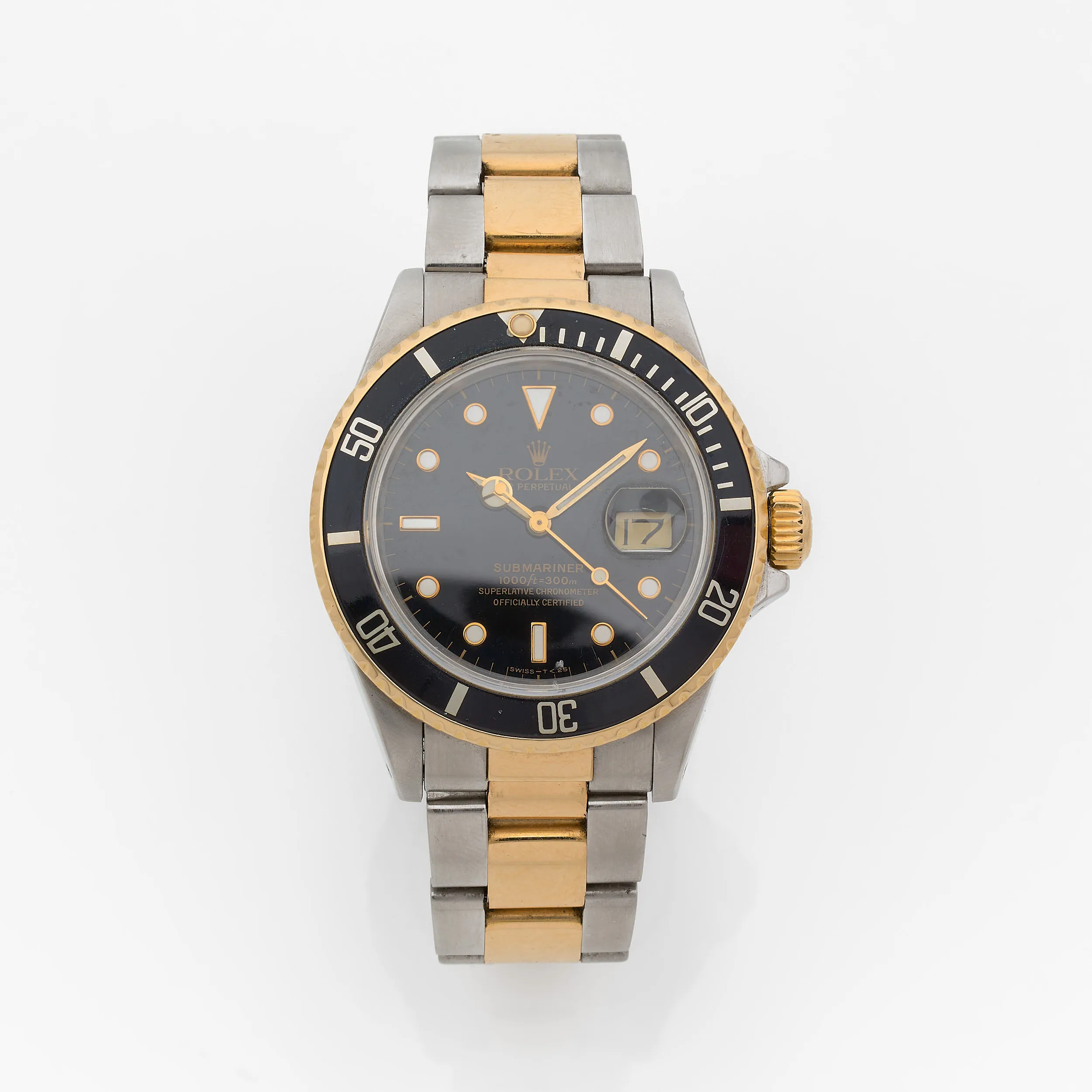 Rolex Submariner 16803 40mm Yellow gold and Stainless steel Black