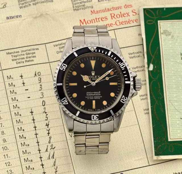 Rolex Submariner 5512/5513 39mm Stainless steel Black