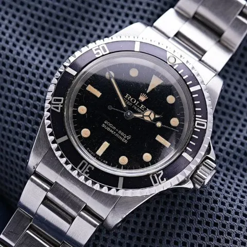 Rolex Submariner 5513 40mm Stainless steel Black