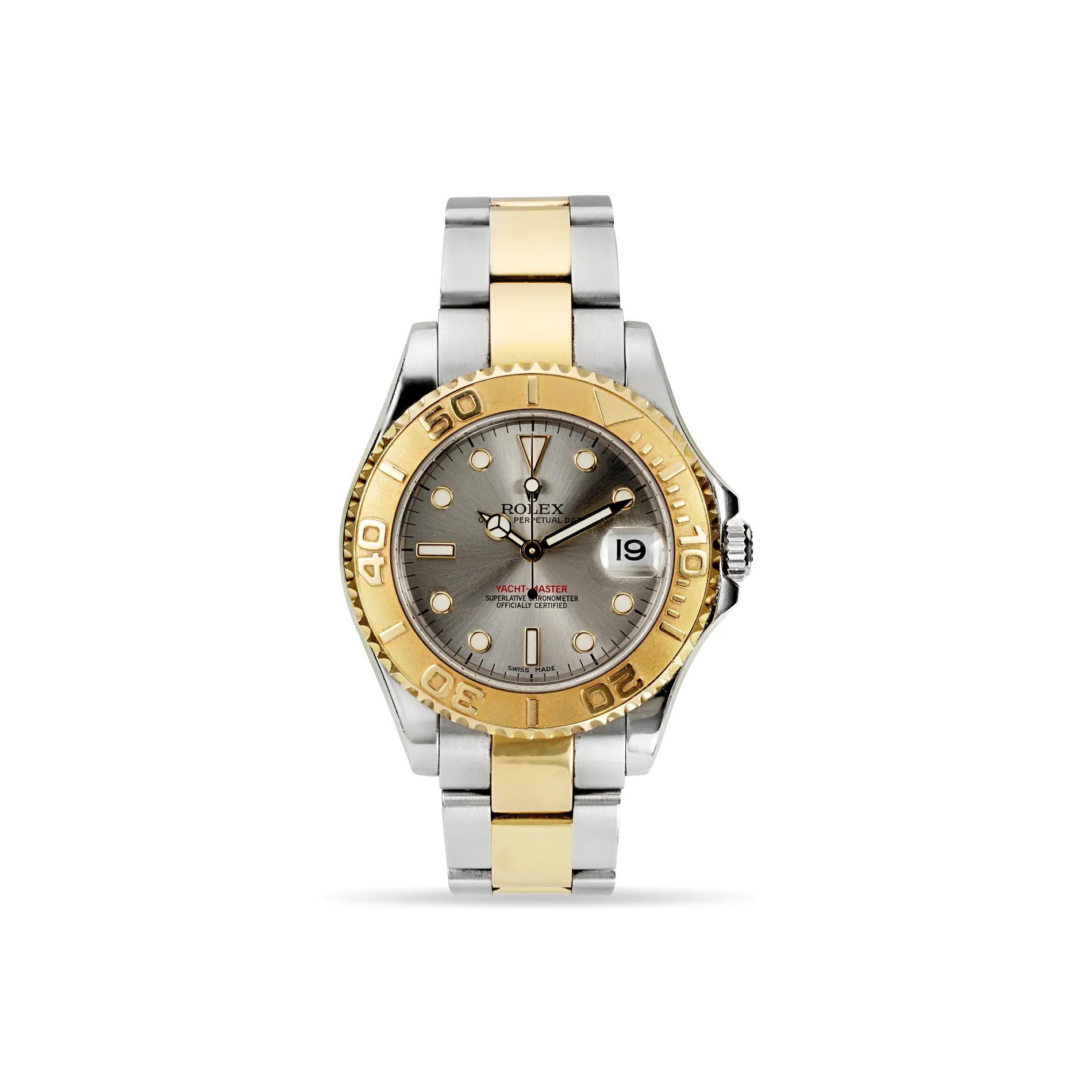 Rolex Yacht-Master 168623 35mm Yellow gold and Stainless steel Silver