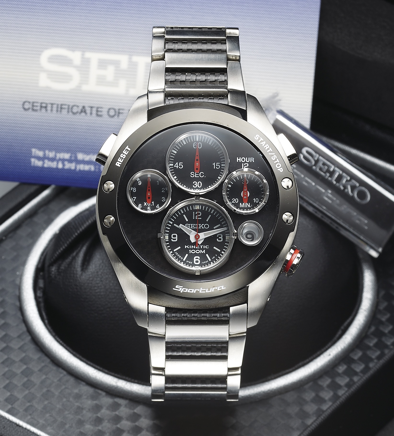 Seiko Sportura Stainless steel Black 2006 United States