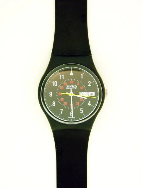 Swatch 34mm Plastic green painted