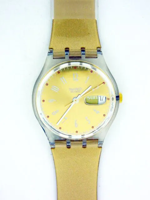 Swatch Plastic Gold silvered