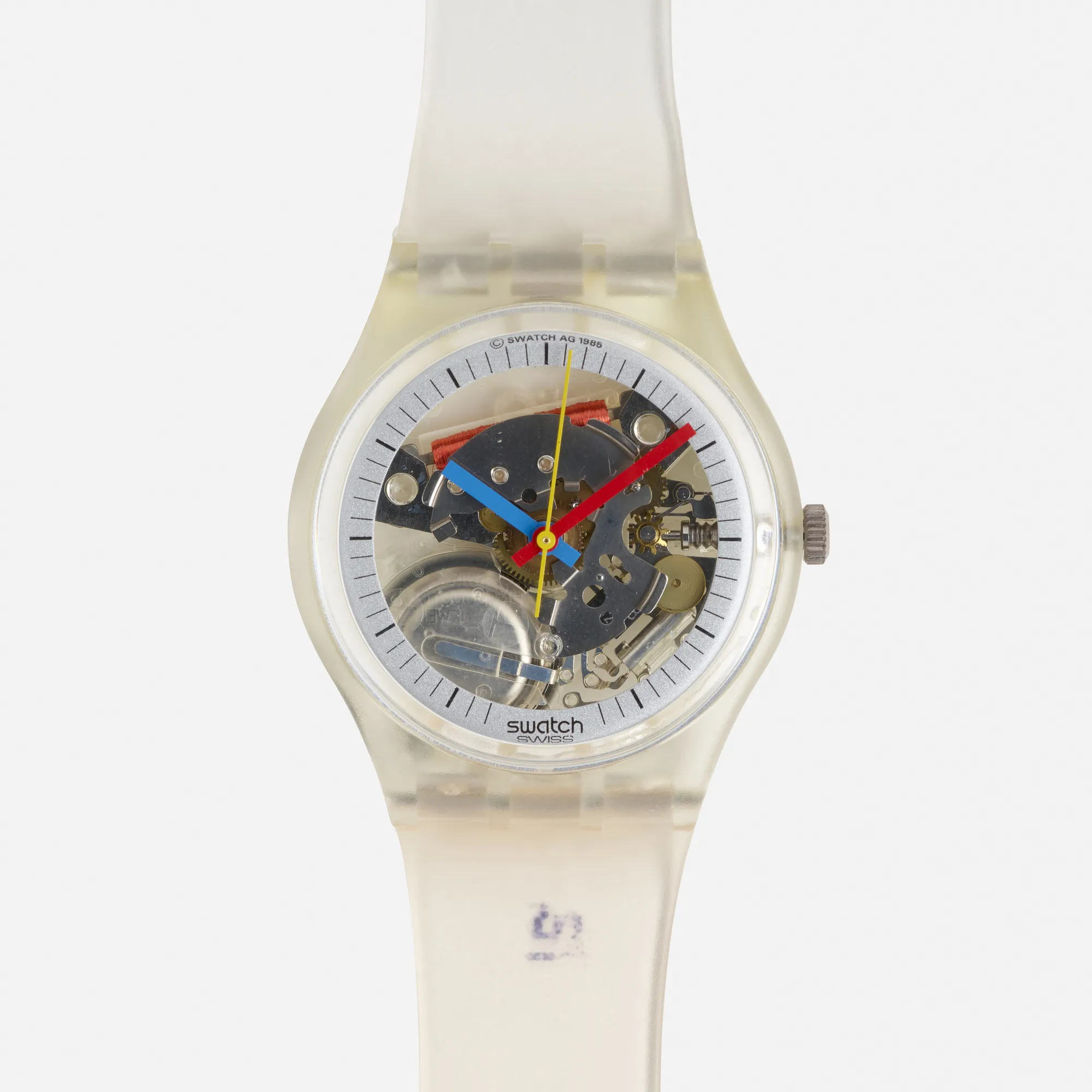 Swatch 34mm Plastic Transparent