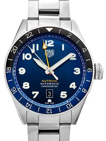 TAG Heuer Autavia WBE511A.BA0650 42mm Stainless steel Blue