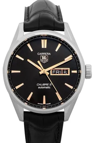 TAG Heuer Carrera Calibre 5 war201c.fc6266 41mm Stainless steel Black