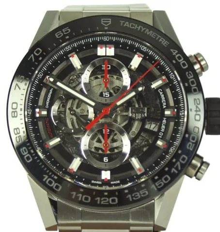 TAG Heuer Carrera CAR2A1W.BA0703 45mm Stainless steel Skeleton