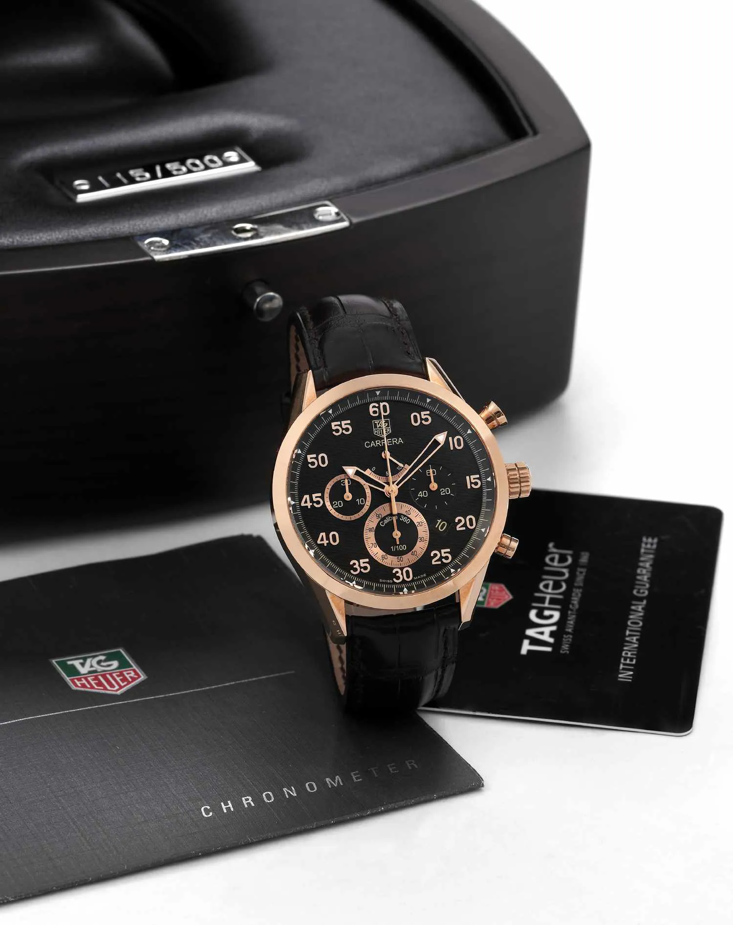 TAG Heuer Carrera 41mm Rose gold Black