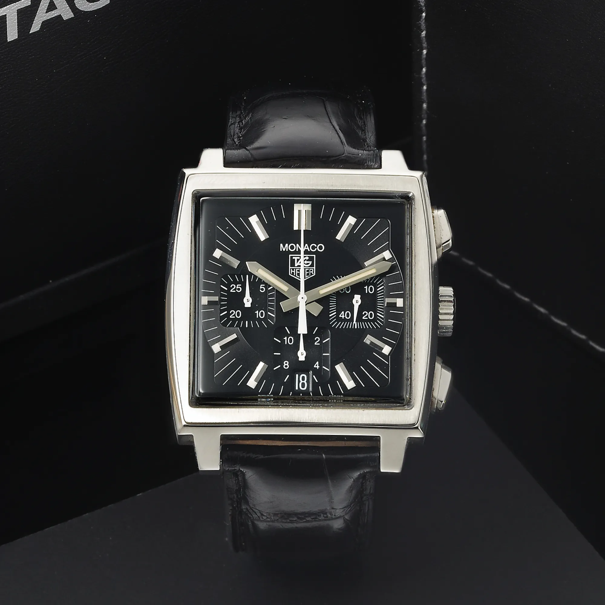 TAG Heuer Monaco 2111 38mm Stainless steel Black