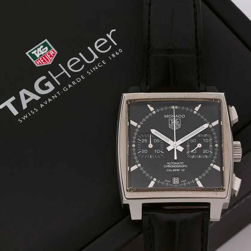 TAG Heuer Monaco CAW2110 39mm Stainless steel Black 1