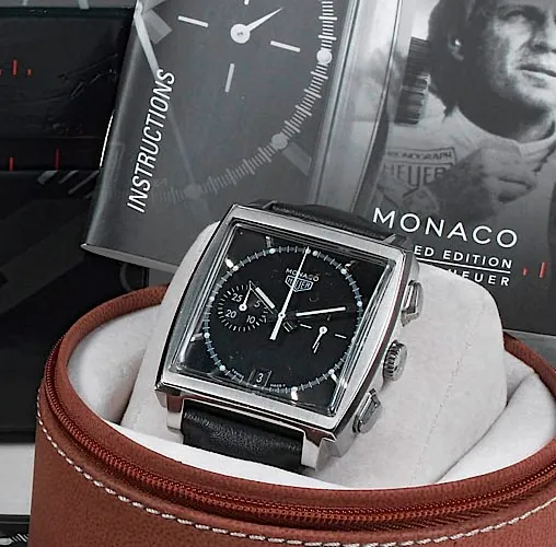 TAG Heuer Monaco 36mm Stainless steel Black