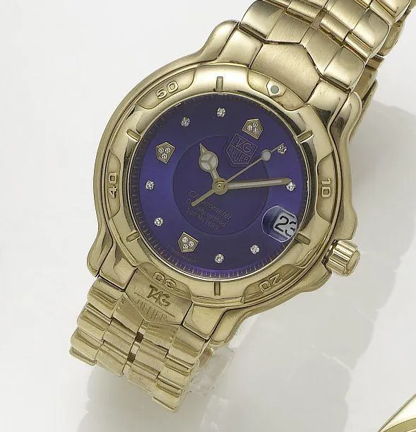 TAG Heuer 36mm Yellow gold Blue