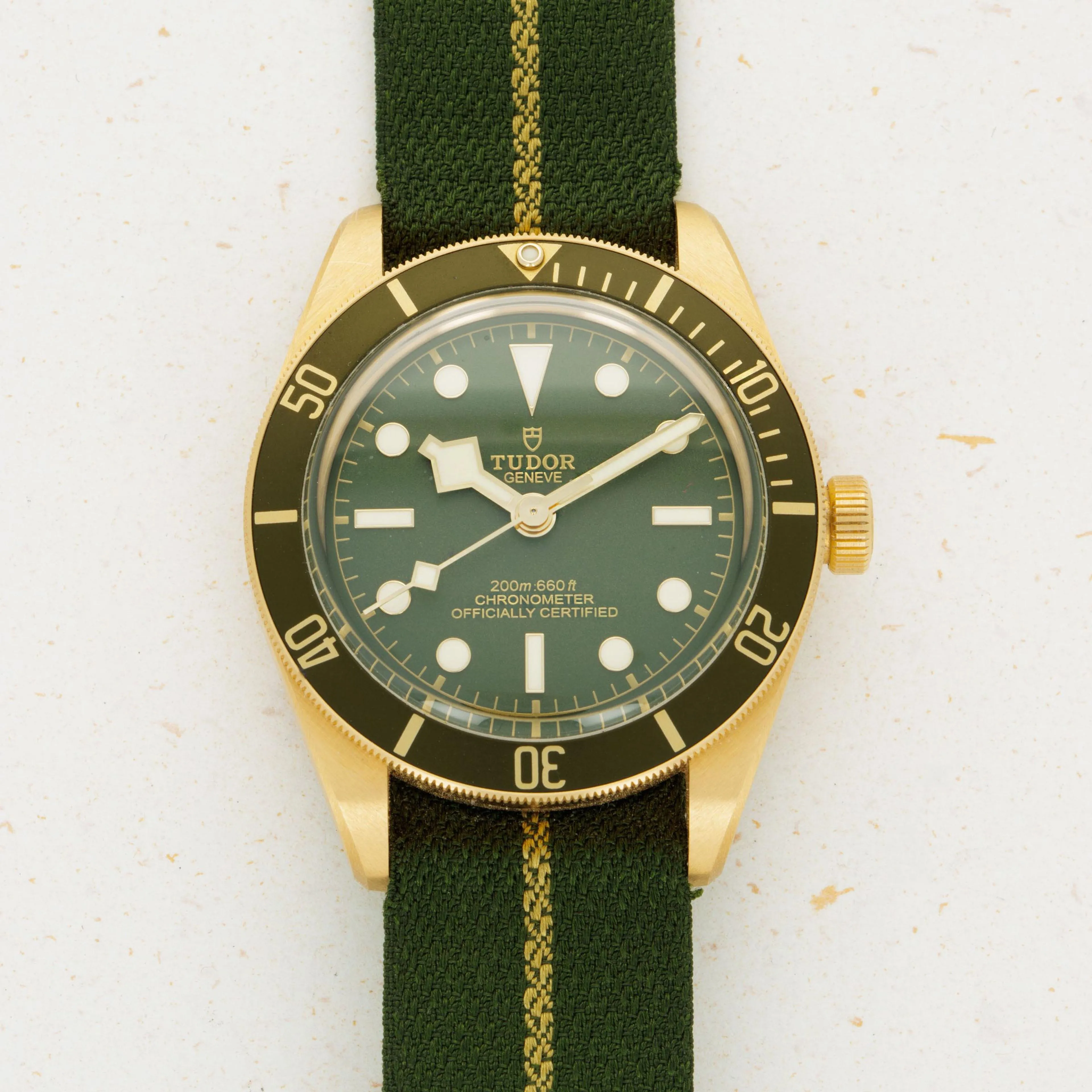 Tudor Black Bay 58 79018V 39mm Yellow gold Green