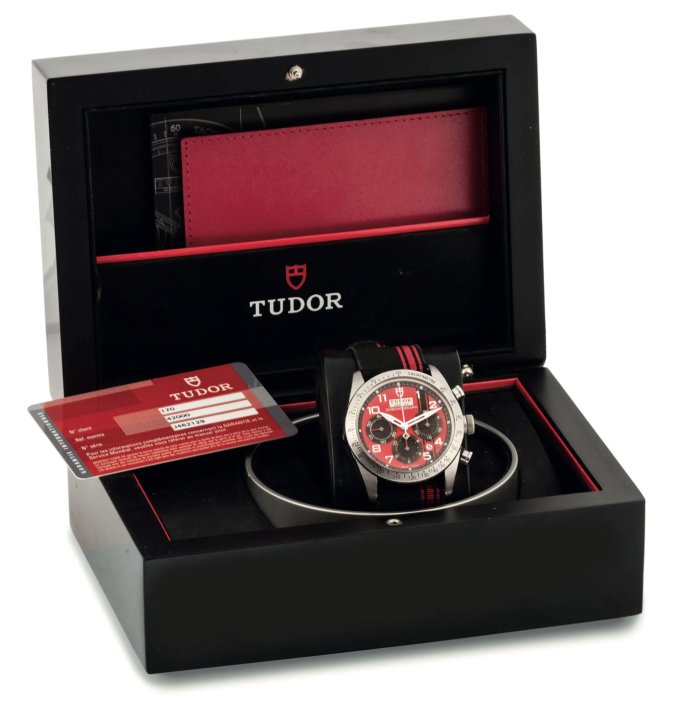 Tudor Fastrider 42000 nullmm Stainless steel Red