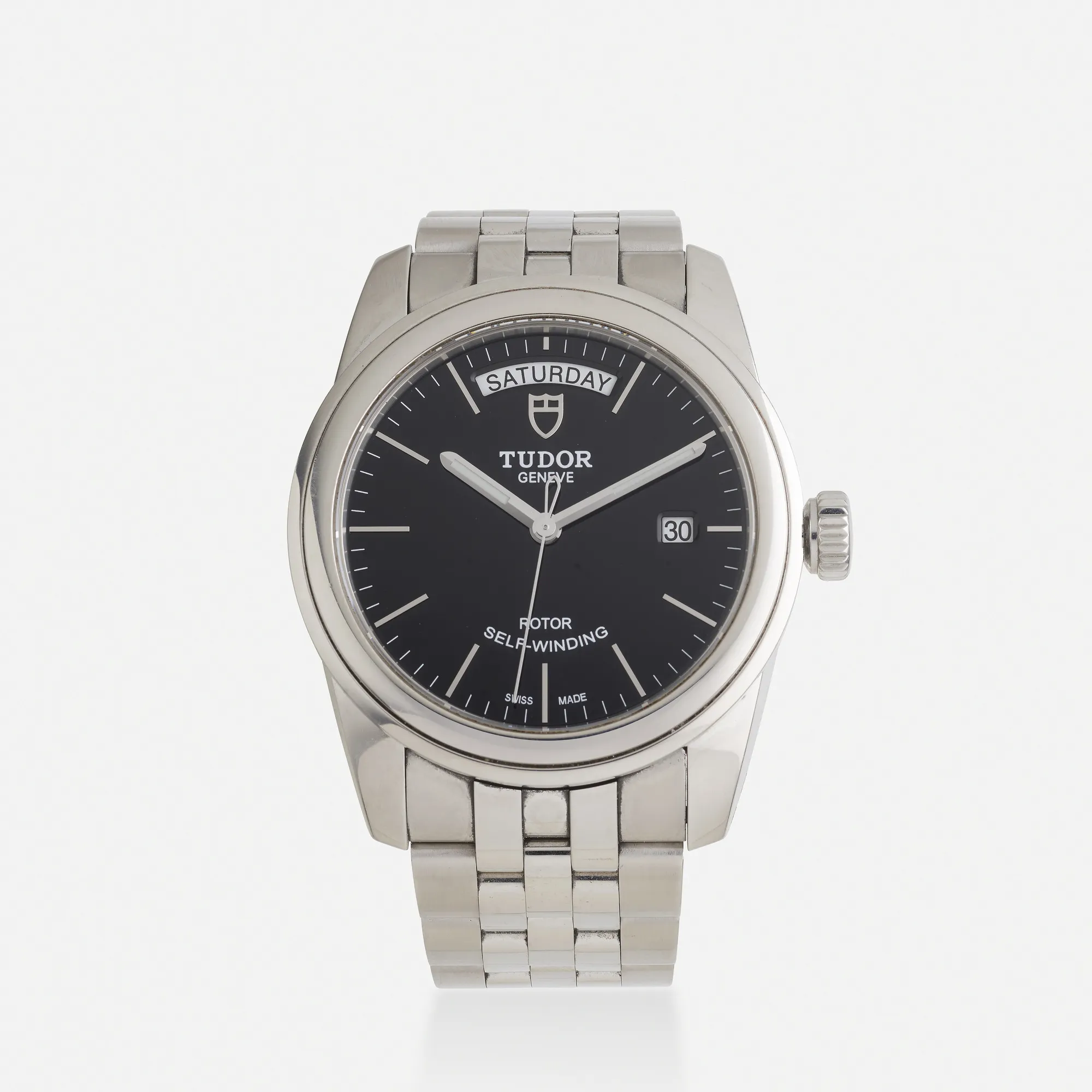 Tudor Glamour 56000 38mm Stainless steel Black