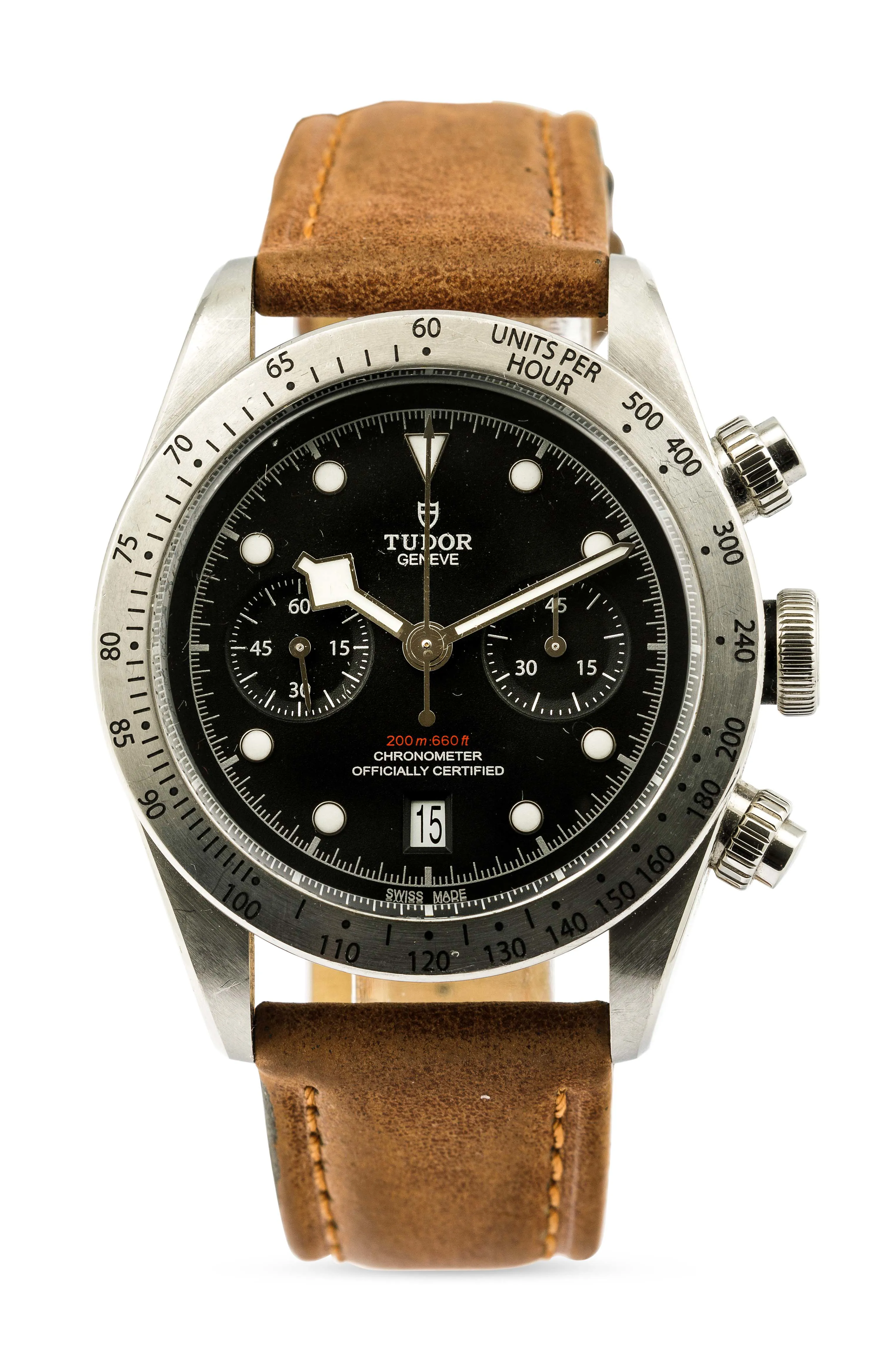 Tudor Black Bay Chronograph 79350 41mm Stainless steel Black