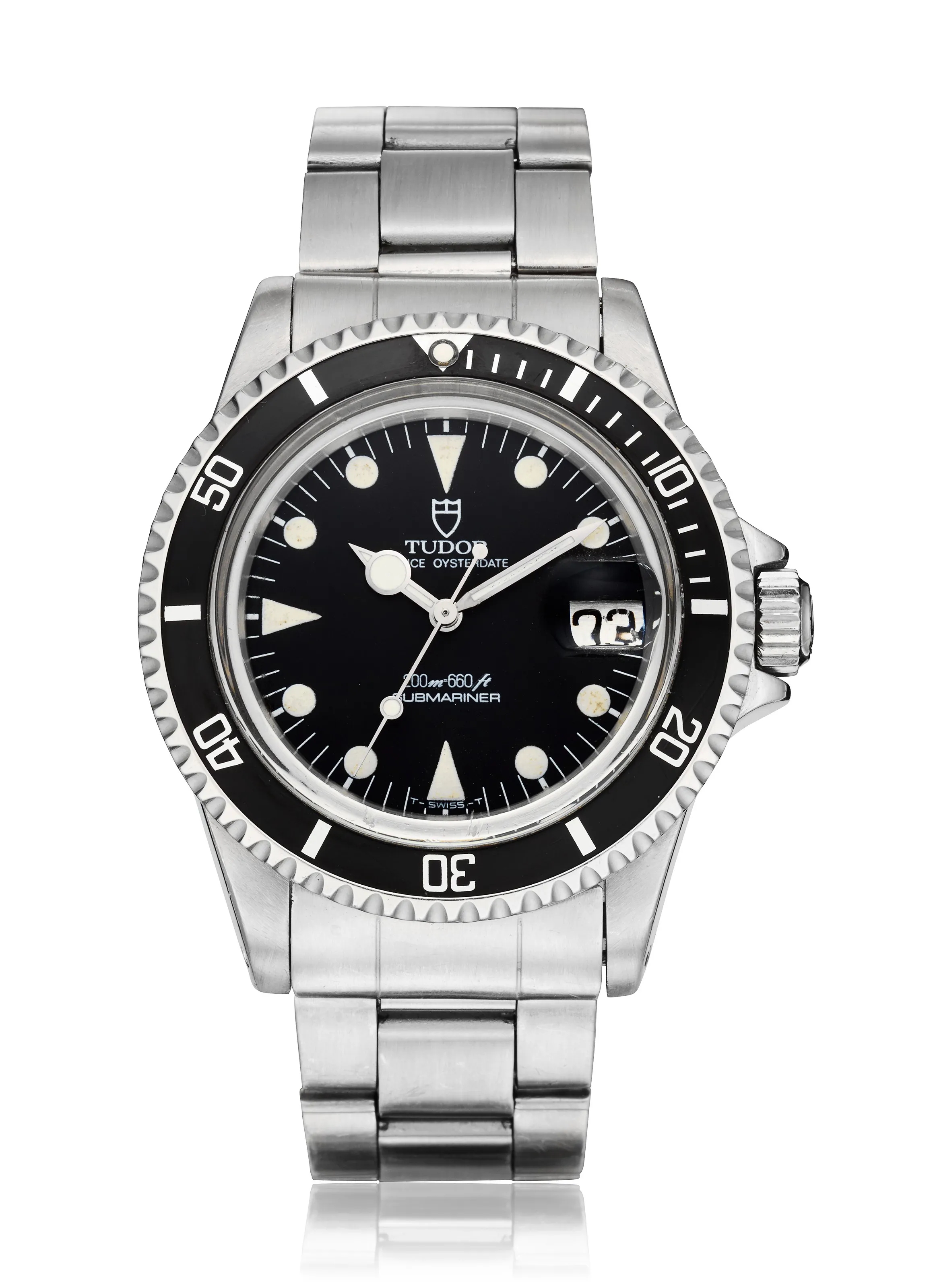 Tudor Submariner 76100 40mm Stainless steel Black