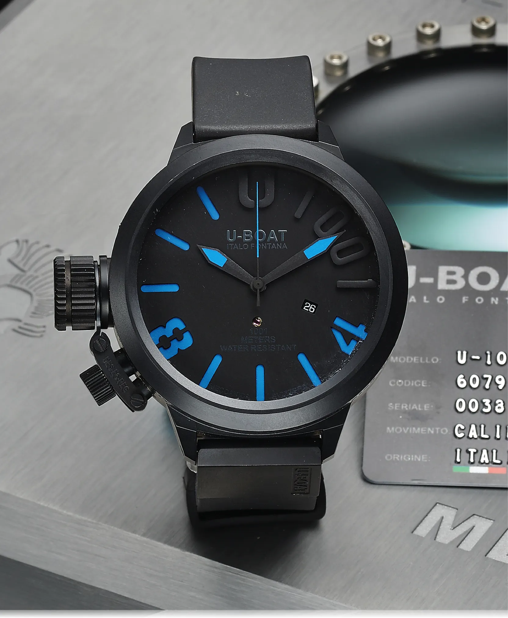 U-Boat U-1001 55mm Titanium Black