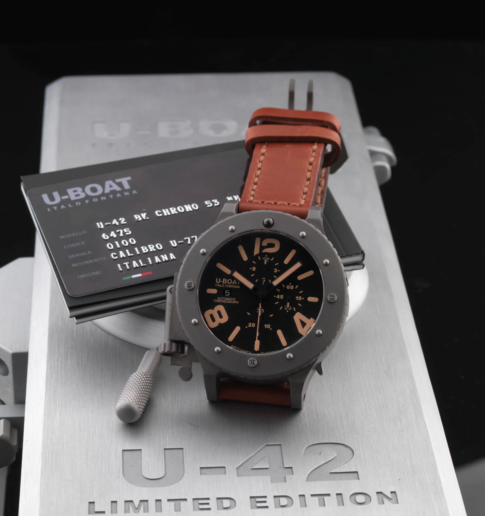 U-Boat U-42 6475 53mm Titanium Black