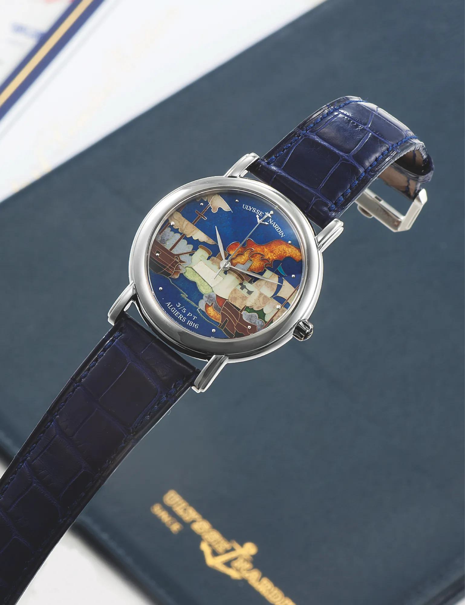 Ulysse Nardin 139-70-9 40mm Platinum Blue