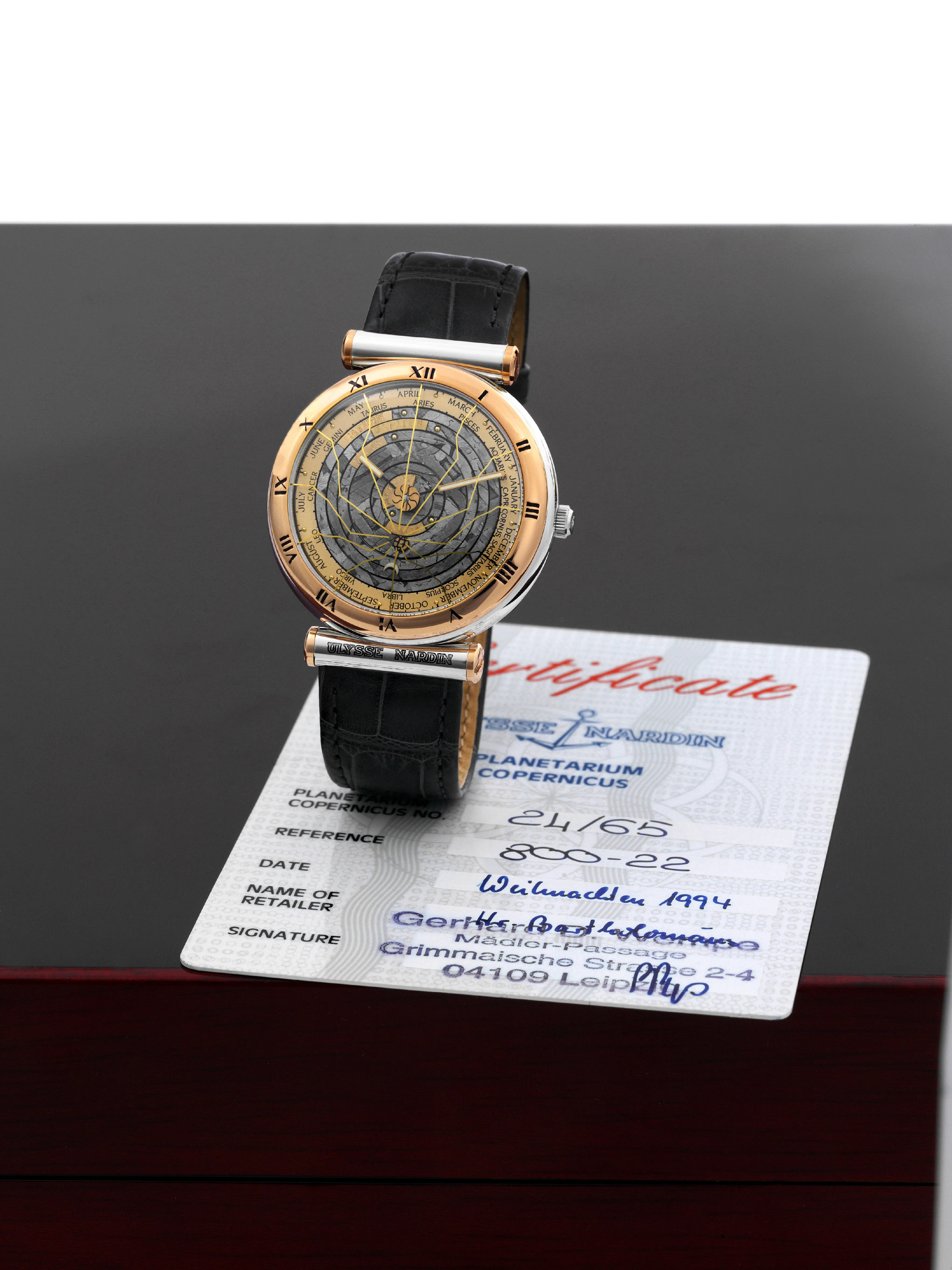 Ulysse Nardin Planetarium Copernicus 800-22 40mm Rose gold Meteorite