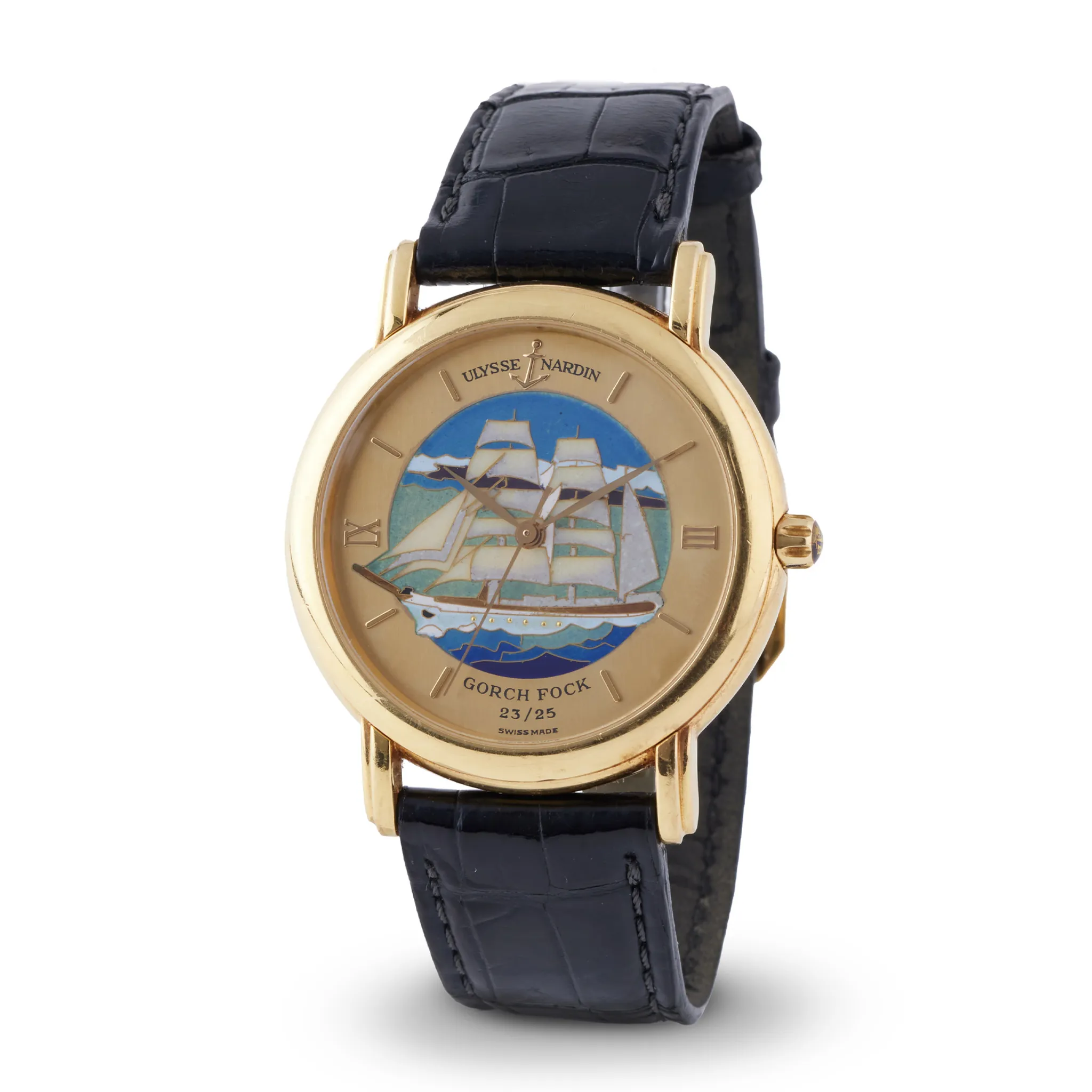 Ulysse Nardin 131-77-9 37mm Yellow gold Champagne