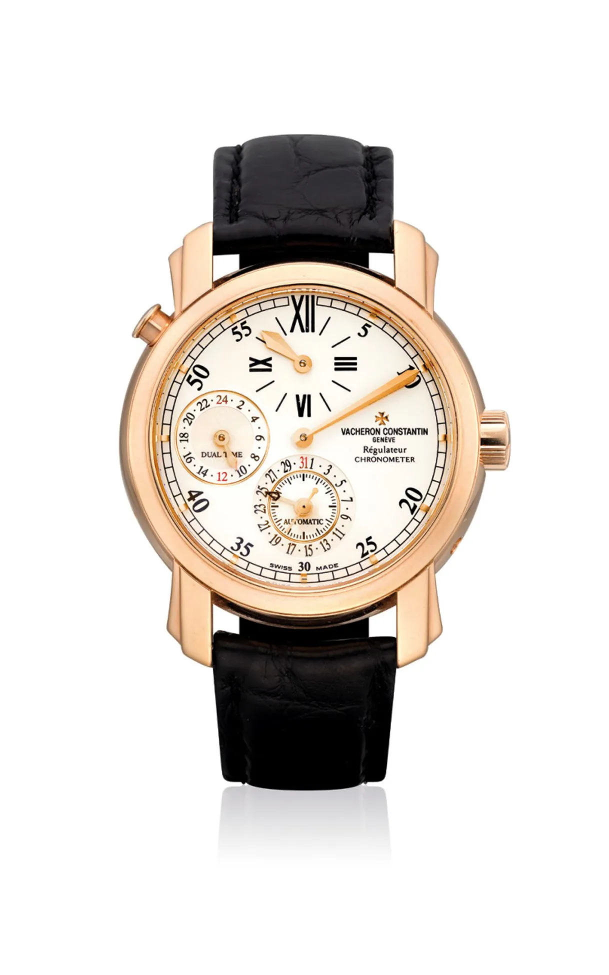 Vacheron Constantin Malte 42005 38mm Rose gold Silver