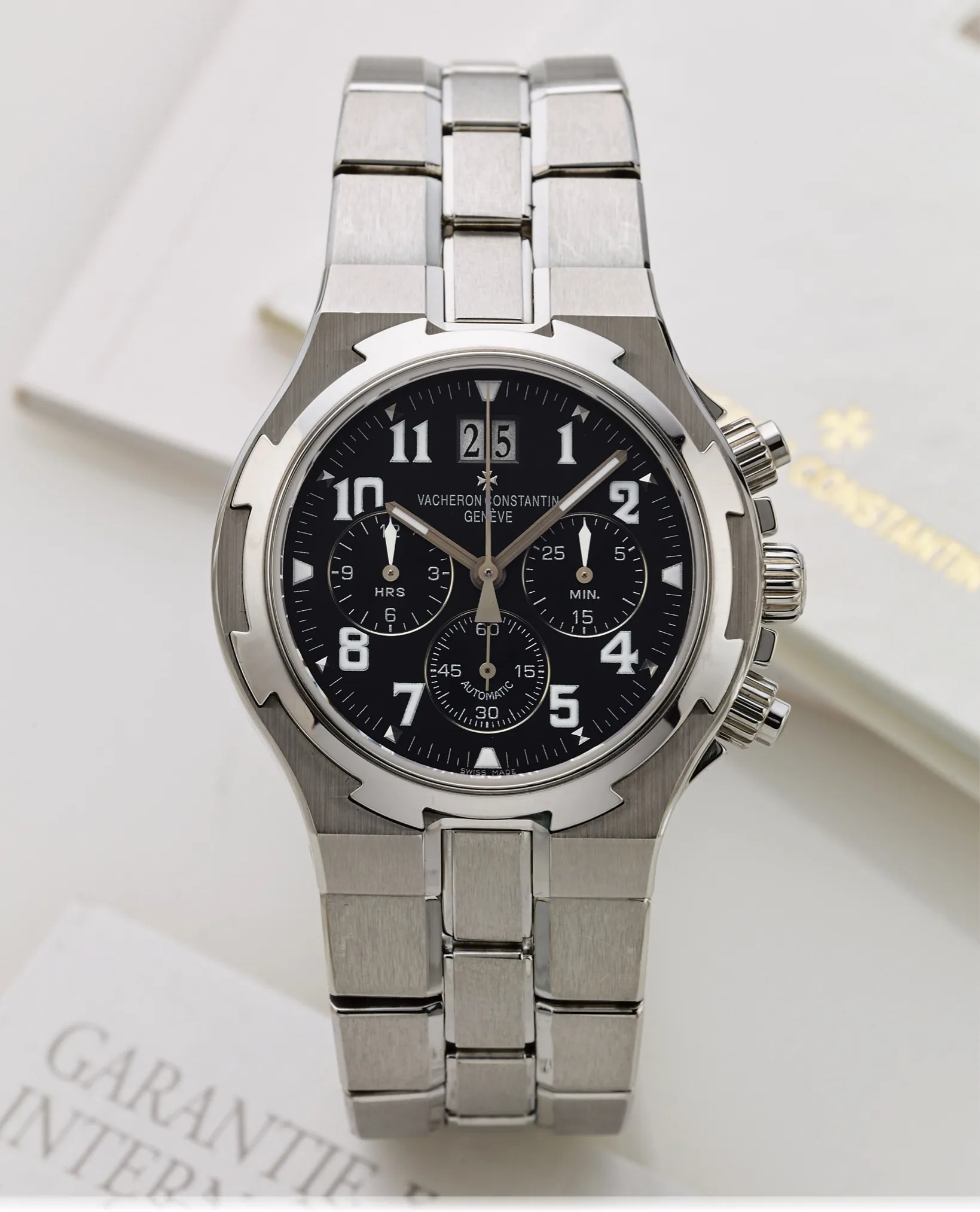 Vacheron Constantin Overseas Chronograph 49140 42mm Stainless steel Black