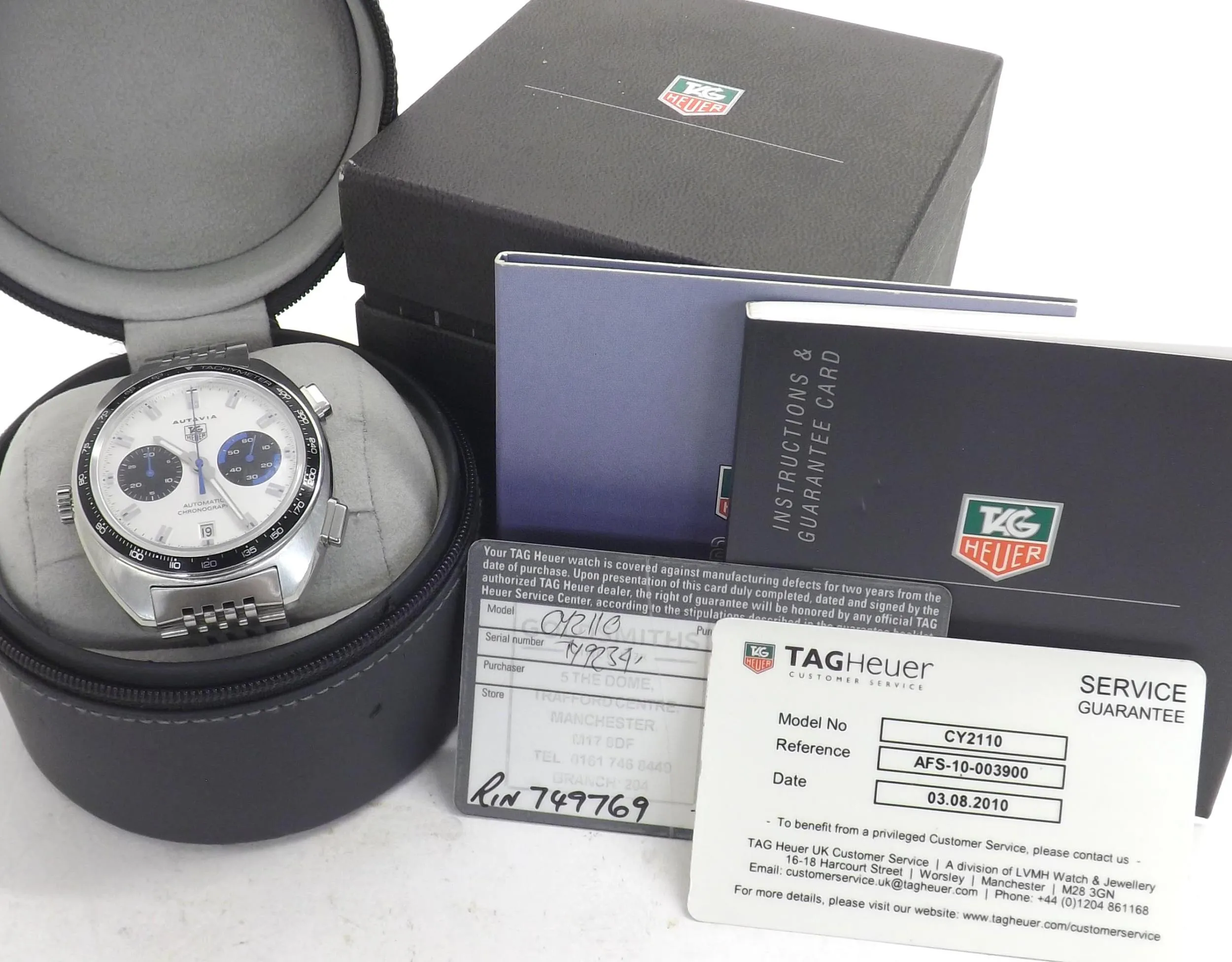 TAG Heuer Autavia CY2110 42mm Stainless steel Silver