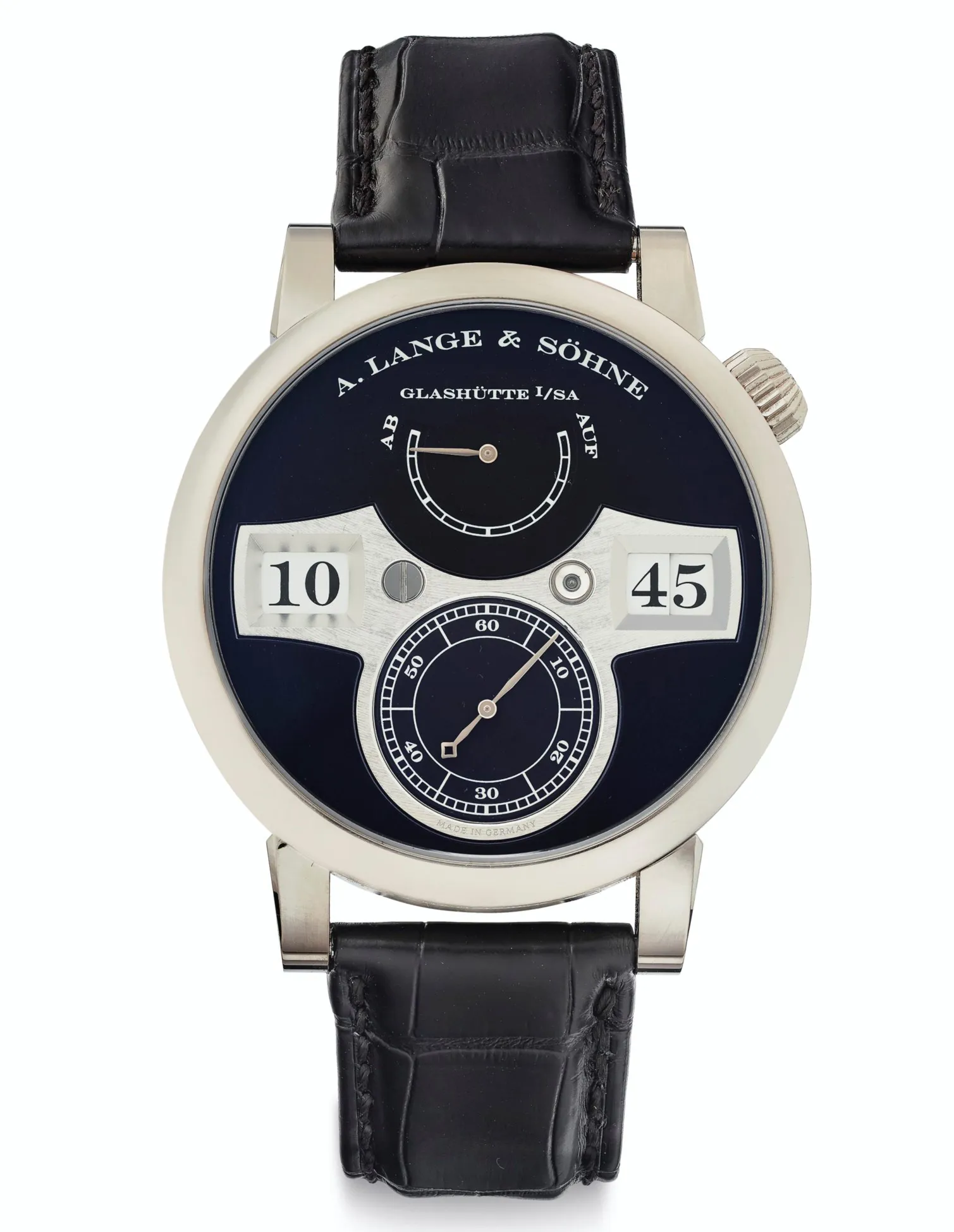 A. Lange & Söhne Lange Zeitwerk 140.029 42mm White gold Black