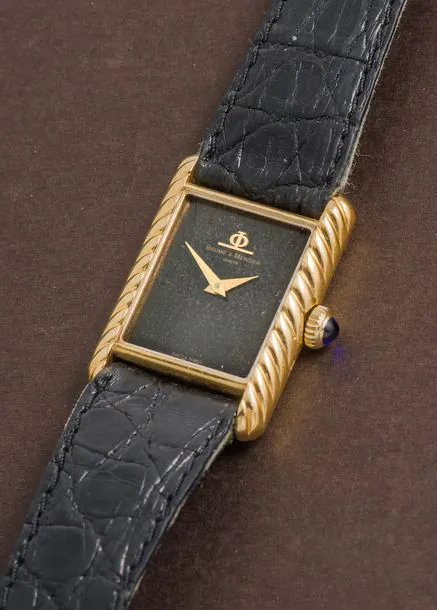 Baume & Mercier Tank 20mm Yellow gold Black