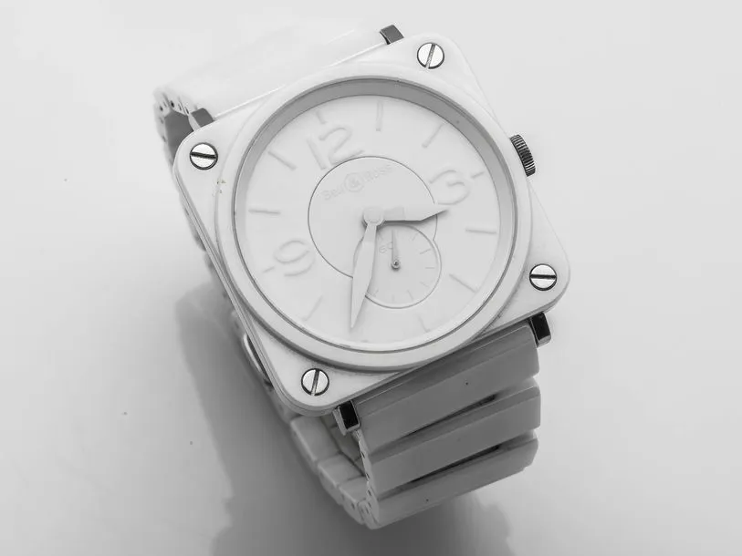 Bell & Ross BR S 40mm Ceramic and Stainless steel White